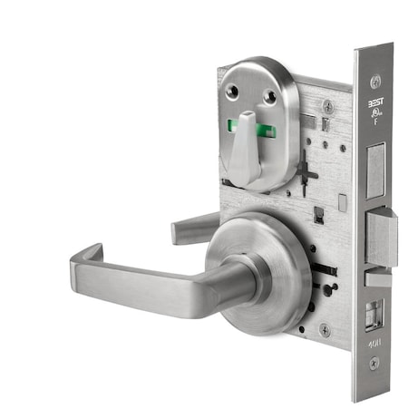 Best Grade 1 Office Mortise Lock, Double Visual Indicator, 15 Lever, H Rose, SFIC Housing Less Core, Sati 45H7AB15H626VIB